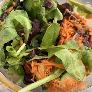 salad right when it was made (already sloppy)