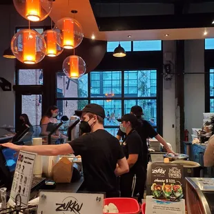 Front counter of Zukku's