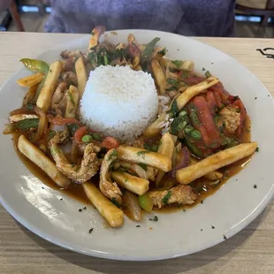 Saltado!  Tremendous flavor and huge portion!