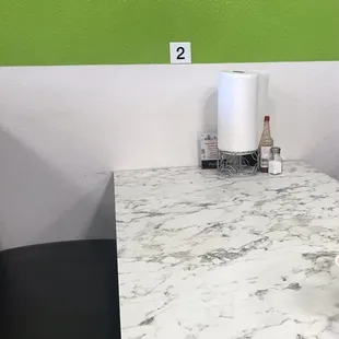 Nice long booth table