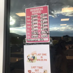 Store hours