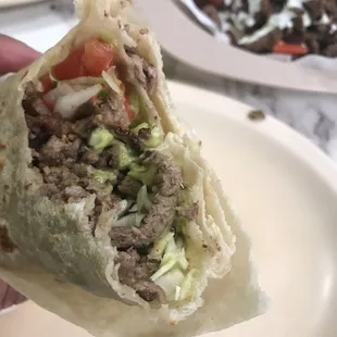 Carne Asada Junior Burrito