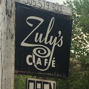 Main sign with phone number