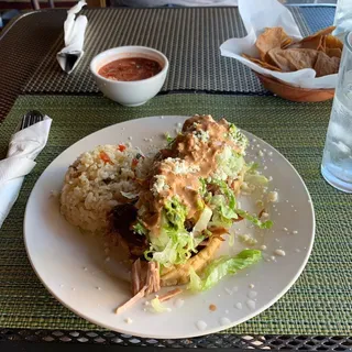 Sopes De Carnitas Plate