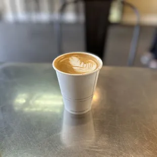 Beautiful quad shot honey vanilla latte!