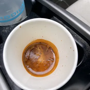 Beautiful quad shot espresso