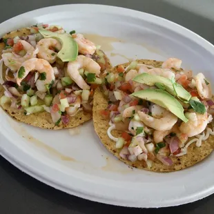Ceviche tostadas