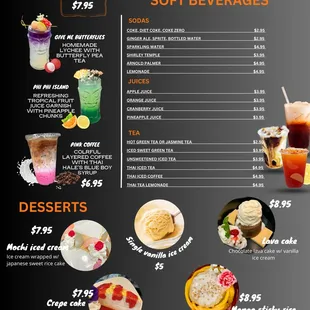 Drinks and Desserts