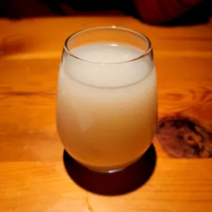 a glass of milk