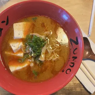 SPICY MISO RAMEN with Tofu