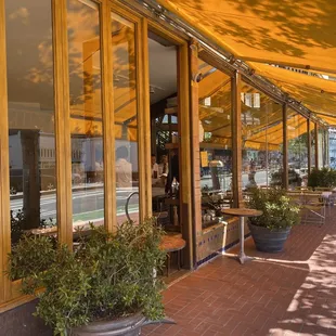Outdoor seating available
