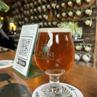a glass of beer