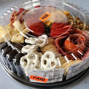 a platter of food