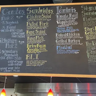 Menu board 2