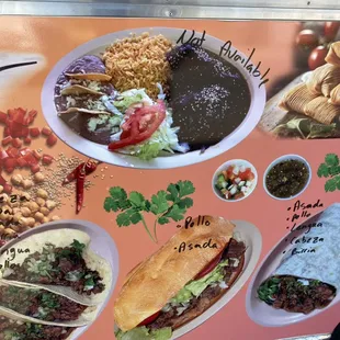 Our current list of meats for each item as of 5/6/2020.