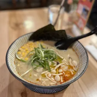 (GF) Truffled Mushrooms Miso Ramen (Creamy broth)