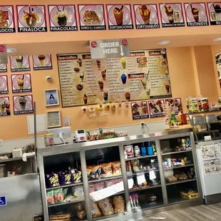 Order and pickup area