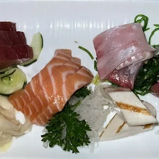 The sashimi dinner.