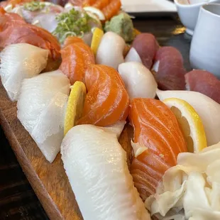 Sashimi Sampler, delicious