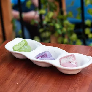 Mochi ice cream -- choose your special dessert of restaurant week only 
$30 one appetizer, one entrée, &amp; one drink or one dessert