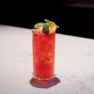 NIHON NO MULE - Iwai Whiskey, Blackberry, Gum Syrup, Lemon Juice, Ginger Beer
