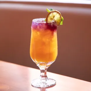 PASSION BUTTERFLY - Iwai Whiskey, Passion Fruit, Gum Syrup, Butterfly PT Reduction