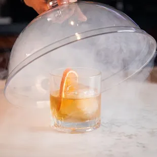 MIYADA OLD FASHIO - Iwai whiskey, Chocolate Bitters, Honey, Orange