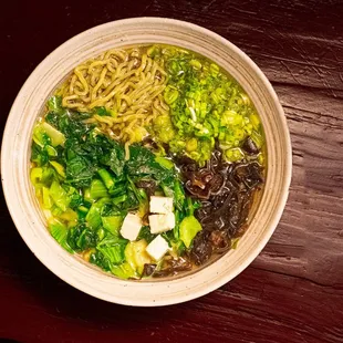 Vegetable Soup Spinach Noodles