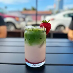 Strawberry Pistachio Matcha