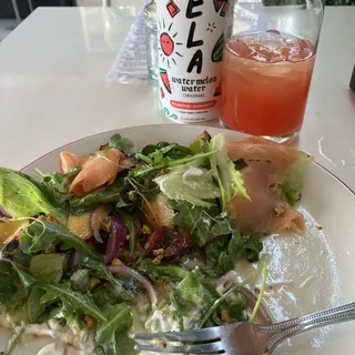 Peach Panzanella Salad