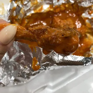 Buffalo Style Wings.... ??? There is no meat on the bone.