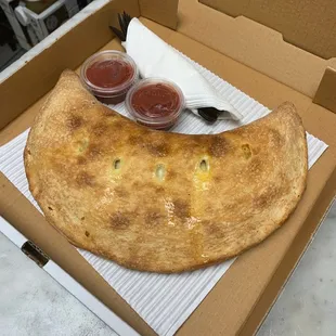 D add Spinach &amp; Feta Calzone