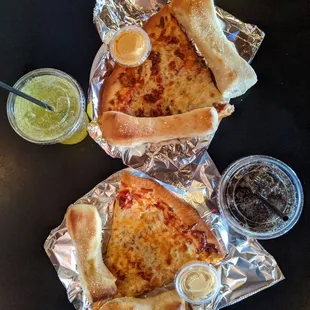 Best lunch deal in Columbus! $5.49 giant slice, breadsticks, dip &amp; drink