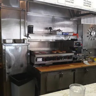 a glass of water on the counter
