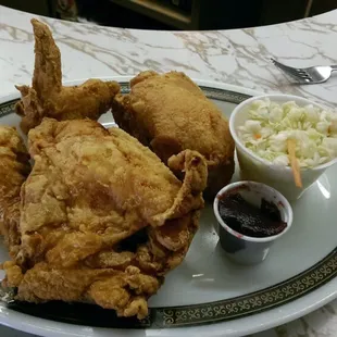 Broasted chicken dinner, very good.