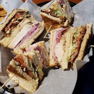 Double decker club sandwich