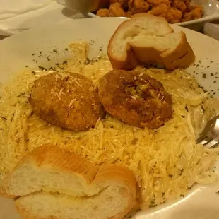 Crab Cake Pasta