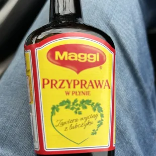 a bottle of przyprawa