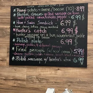 Menu august 2022