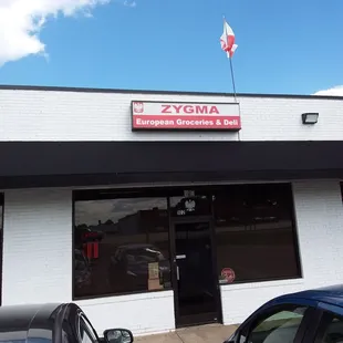 Front of store in the tiny strip mall