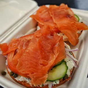 Lox and bagel