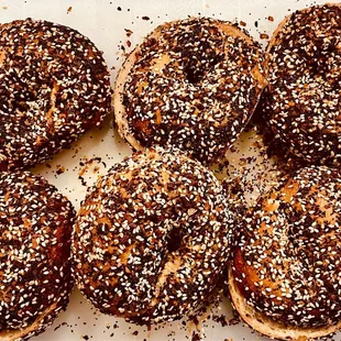 Everything Bagels - Half Dozen Bagels