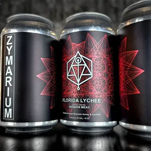 Zymarium Meadery's Florida Lychee Mead Cans