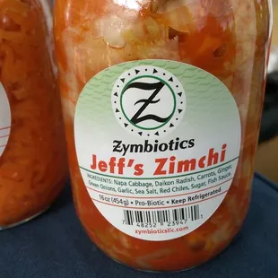 two jars of canned food