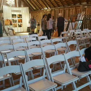 Upstairs in the venue