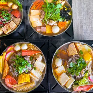 Mala spicy
Korean kimchi
Beef pot
Lamb pot