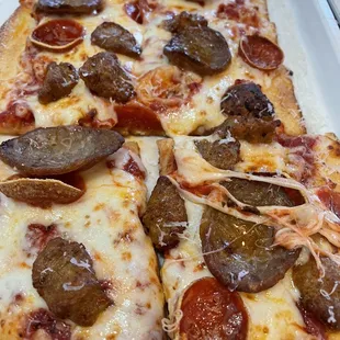 Meat one not spicy at all but flavorful kids liked this