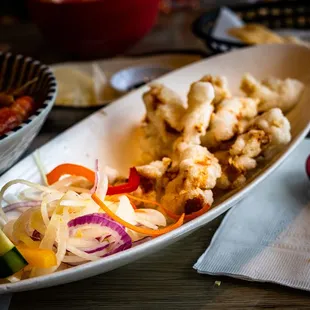 a plate of food on a table