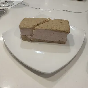 Strawberry ice cream sandwich