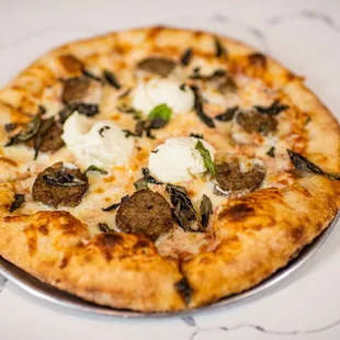 Raining Meatballs Pizza